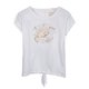 thumbnail image 1 of Polera Niña Manga Corta Diseño Lentejuelas Blanco Pillin, 1 of 3