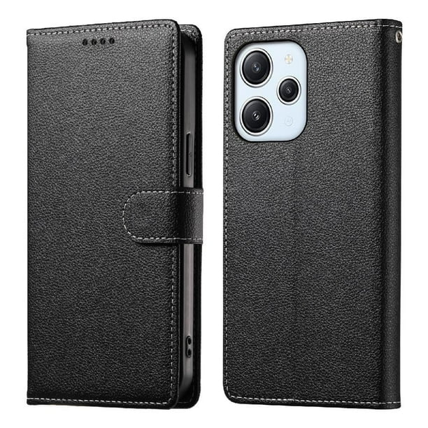 Funda para FOXDOCK Xiaomi Redmi 12 4G/5G– Cuero Premium, 3 ranuras para tarjetas, Protección contra impactos