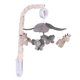 thumbnail image 4 of Cuna Mobile Lambs & Ivy Baby Jungle Animals con color gris musical/marrón, 4 of 6