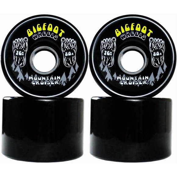 Ruedas Longboard Bigfoot Mountain Cruiser 76 mm 80A SHR negras