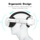 thumbnail image 3 of Correa VR para la cabeza con batería integrada de 6000mAh Sistema de ajuste ergonómico Durabilidad reforzada Compatible con el casco VR Meta Quest 3/3S-Blanco, 3 of 7