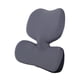 thumbnail image 1 of Almohada de apoyo Lumbar, almohada para respaldo de silla, diseño ergonómico portátil, cojín trasero de espuma viscoelástica para sofá, viaje, , gris Gris oscuro, 1 of 5