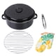 thumbnail image 1 of Sartén de hierro para barbacoa, batatas y pan tostado con rejilla de vapor incorporada, 1 of 8