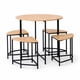 thumbnail image 1 of Comedor 4 Sillas Mesa redonda 80x80 industrial, 1 of 6
