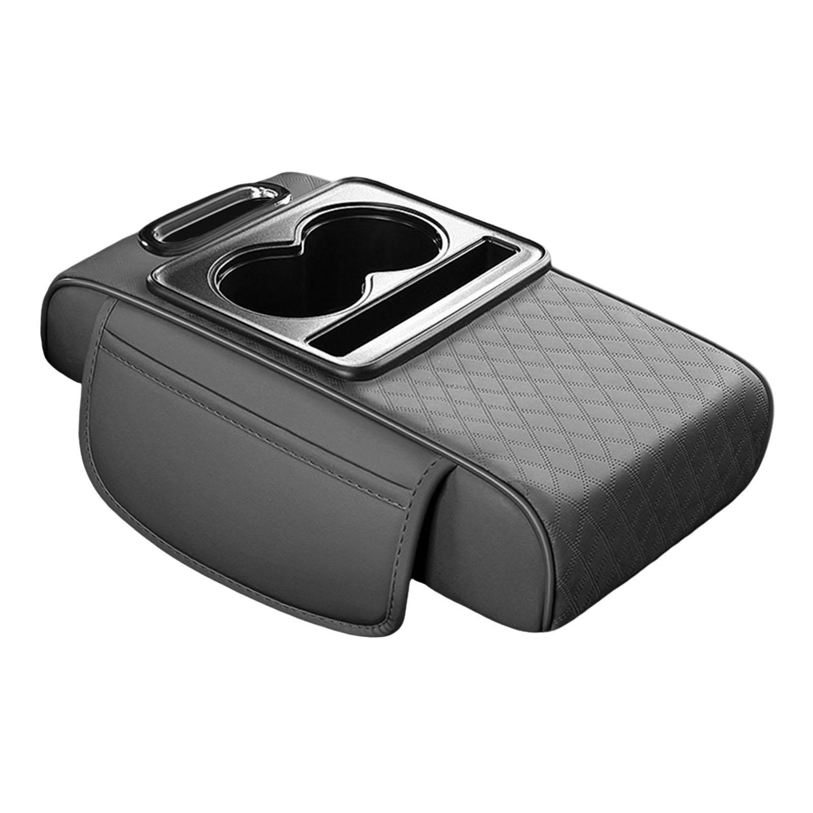 Magideal - Almohadilla De Consola Central De Automóvil Genérica Con Portavasos Fácil De Instalar La Almohadilla De Reproducción De Cuero Pu Versátil Para El Estilo K