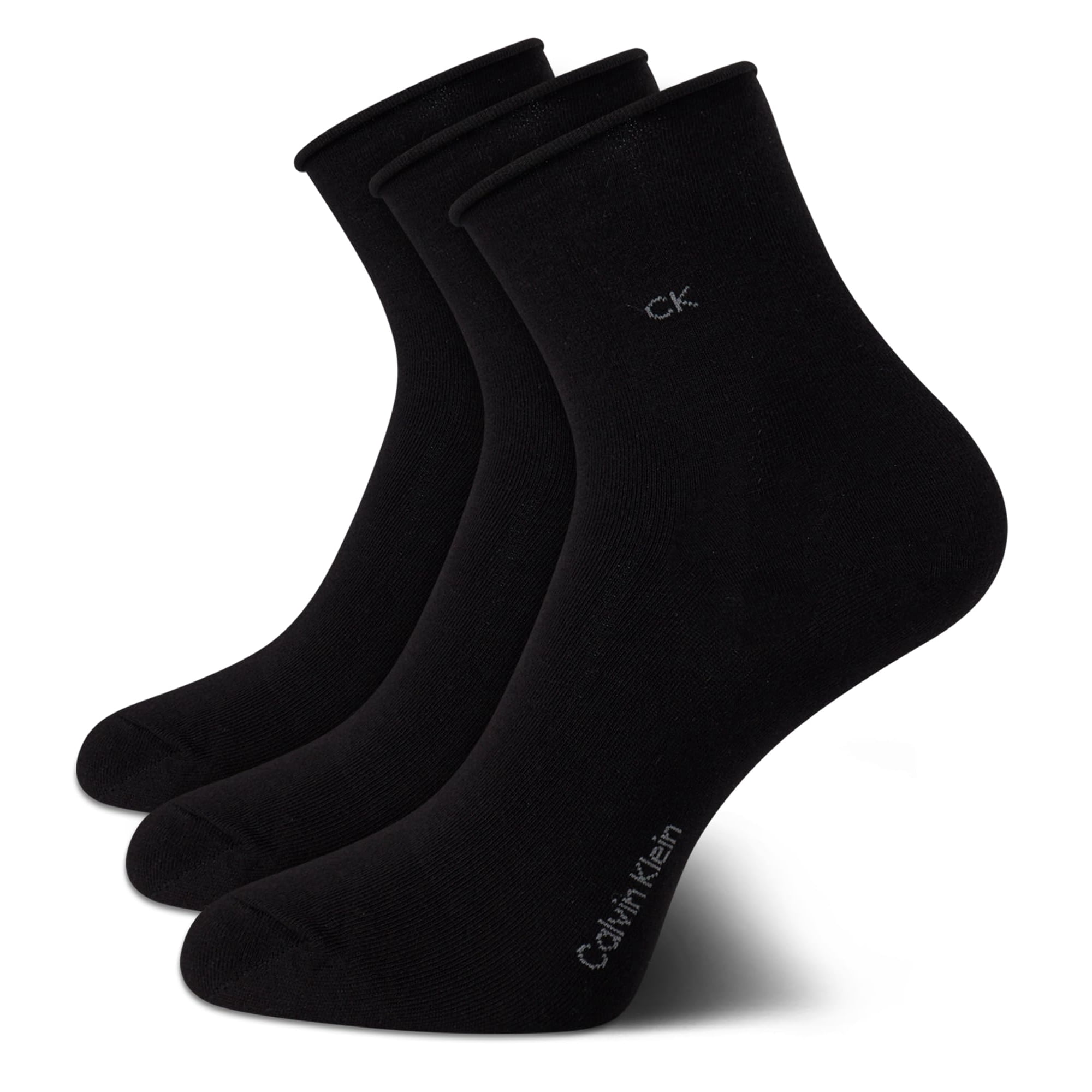 Calcetines Redondos Calvin Klein, Mezcla De Algodón Suave, Para Mujer, 4-10, Talla 3