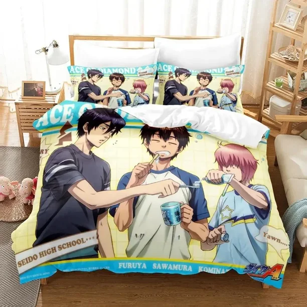 Ace Of Diamond Bedding Set Bed Set Adult Kid Bedroom Duvet cover Sets Bed Sheet Bed Sheets