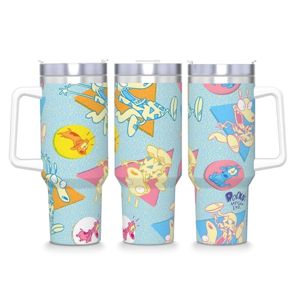 Vaso Térmico Desmarcar La Vida Moderna De Rocko Con Asa 1180ml