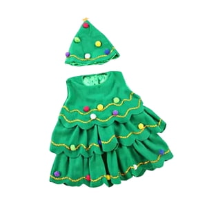 Magideal - Lindo Conjunto De Cosplay Traje De De Navidad Ropa Cuello Redondo Vestir Decoración Carnaval Foto Props Niños Traje De Navidad Traje Para Fiesta , Altura 90Cm