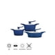 thumbnail image 1 of Batería de Cocina 6 Piezas 25046110 Aluminio Fundido Azul, 1 of 1