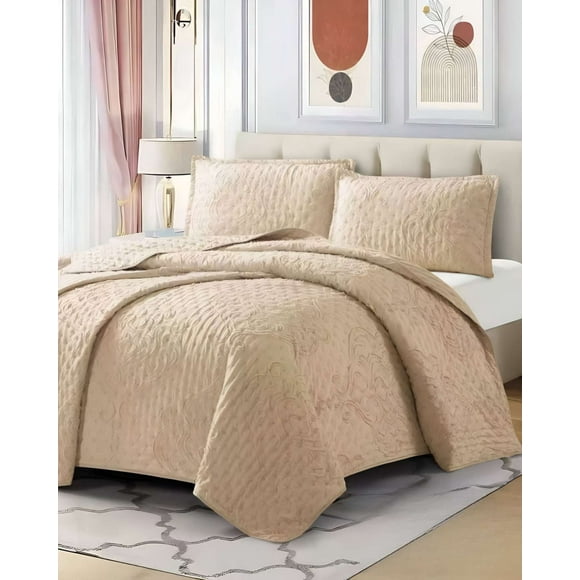 Cobertor Colcha Quilt Tufting De Lujo Suave 2 Plazas