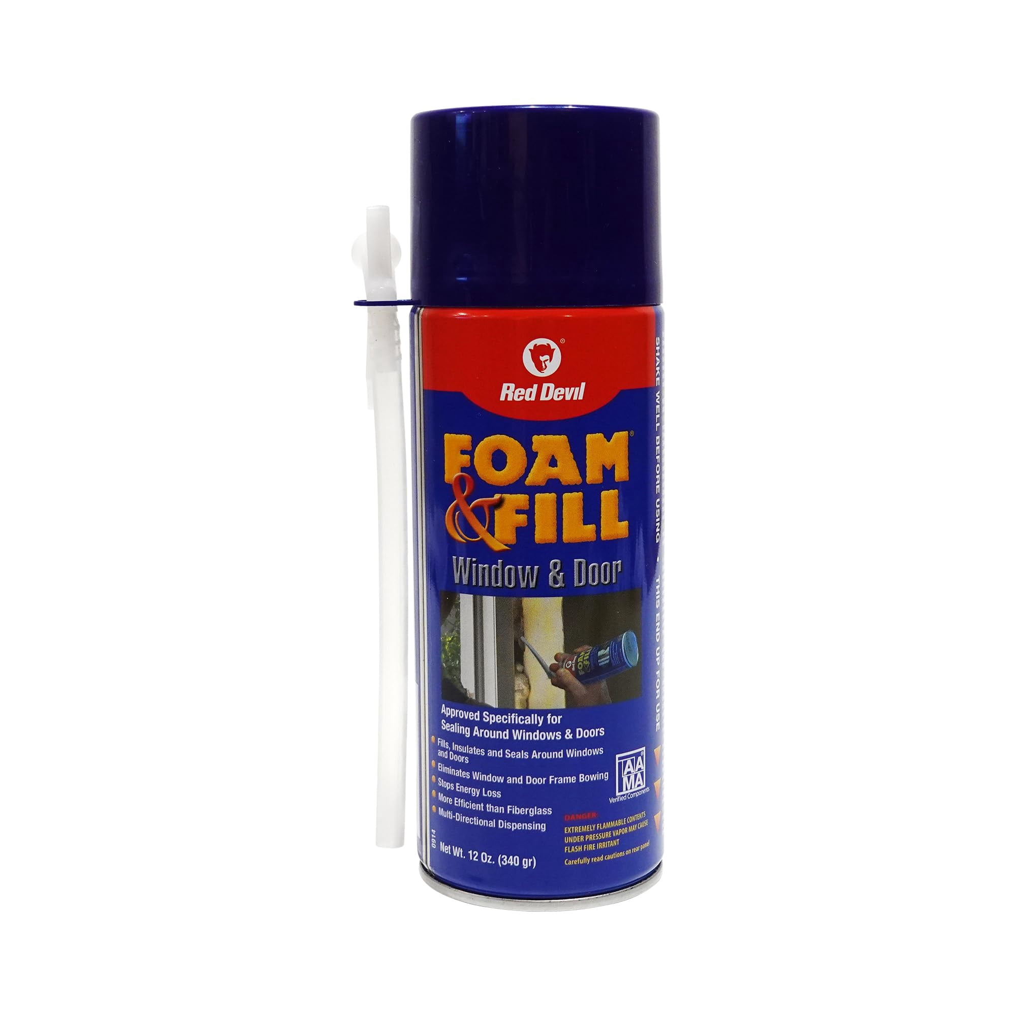 Red Devil - Sellador De Espuma Foam Fill Para Ventanas Y Puertas 350 Ml Paquete De 12
