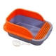 thumbnail image 3 of Caja De Arena Para Gatos Con Pala Desmontable Alta Bandeja De Arena Para Gatos Inodoro Para Gatos Azul Naranja Grande, 3 of 5