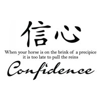 Rienda Libre Graphics - Decomural Confidence Chinese Symbol Ws-34134