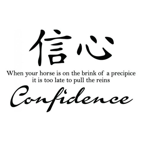 Rienda Libre Graphics - Decomural Confidence Chinese Symbol Ws-34134