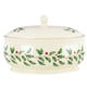 thumbnail image 1 of Plato cubierto Lenox Holiday rojo y verde de porcelana marfil de 2,34 kg, 1 of 6