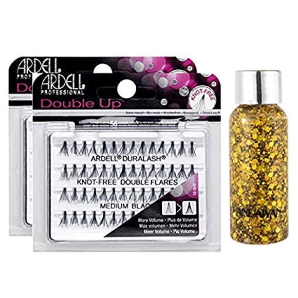 Eyelashes Ardell Double Up Duralash Flares Medium Black x56