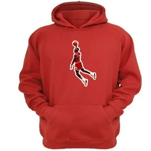 Genérico - Polerón Canguro 23 Con Capucha Rojo Talla Xs Unisex