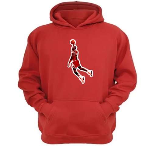 Genérico - Polerón Canguro 23 Con Capucha Rojo Talla S Unisex