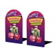 thumbnail image 1 of VeggieTales en Casa Sujetalibros decorativos temáticos, tope para estantería con base antideslizante, uso dual para hogar y oficina - 2 piezas, 1 of 6