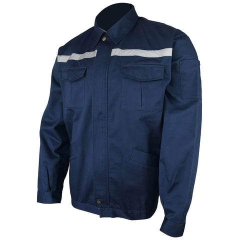 Picsrch - Chaqueta De Trabajo Reflectante Gabardina Azul