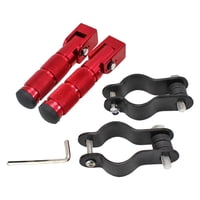 Ioensy - Clavijas Universales Plegables Para Bicicletas De Cross Antideslizantes Con Soportes, Color Rojo