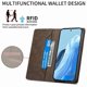 thumbnail image 5 of Funda tipo cartera con bloqueo RFID para Samsung Galaxy M35 Con tapa abatible, portatarjetas, cierre magnético, TPU y soporte Marrón, 5 of 6