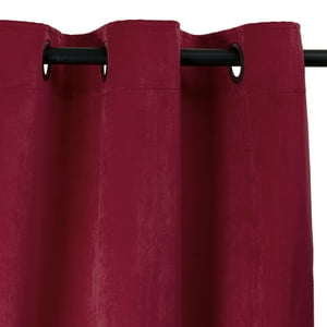 Masel - Cortina De Felpa New Velvet Burdeo 140 X220