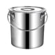 thumbnail image 3 of Cubo de Acero Inoxidable con Cierre Práctico Y Diseño Robusto Útil para Almacenar Alimentos Secos Y Húmedos Fácil de Limpiar Adecuado para Restaurante 20 litros, 3 of 5