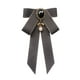 thumbnail image 1 of Pajarita Cinta Broche Bowknot Pajarita Regalo Collar Pin Para Camisa Uniforme Traje Gris, 1 of 5