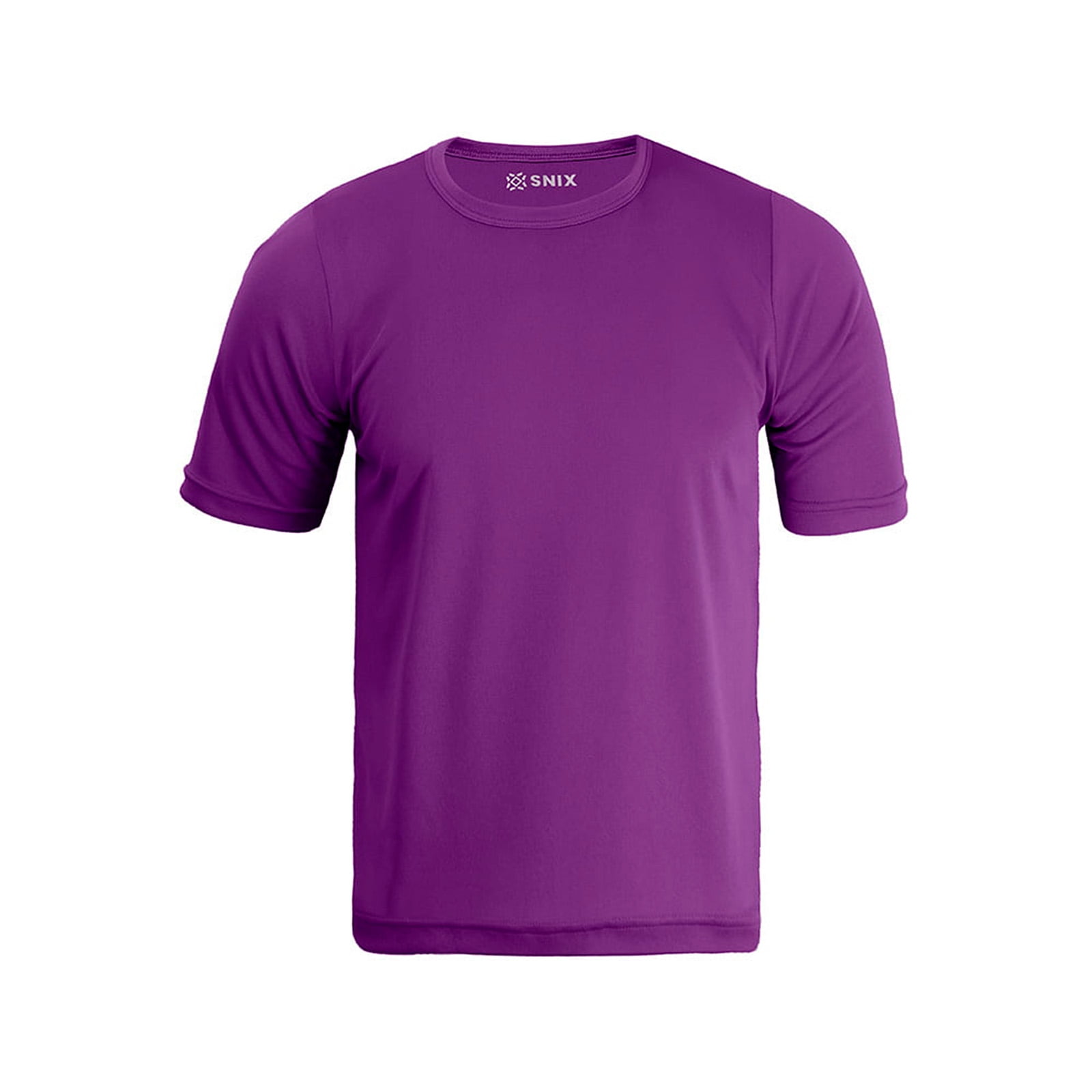 Snix - Polera Dry Fit Manga Corta Infantil Morado Talla 10