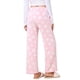 thumbnail image 3 of INSPIRE CHIC Pantalones de pijama peludos para mujer, pantalones de salón de felpa suave con patrón de estrellas y cintura elástica, XX-Large Rosa, 3 of 6