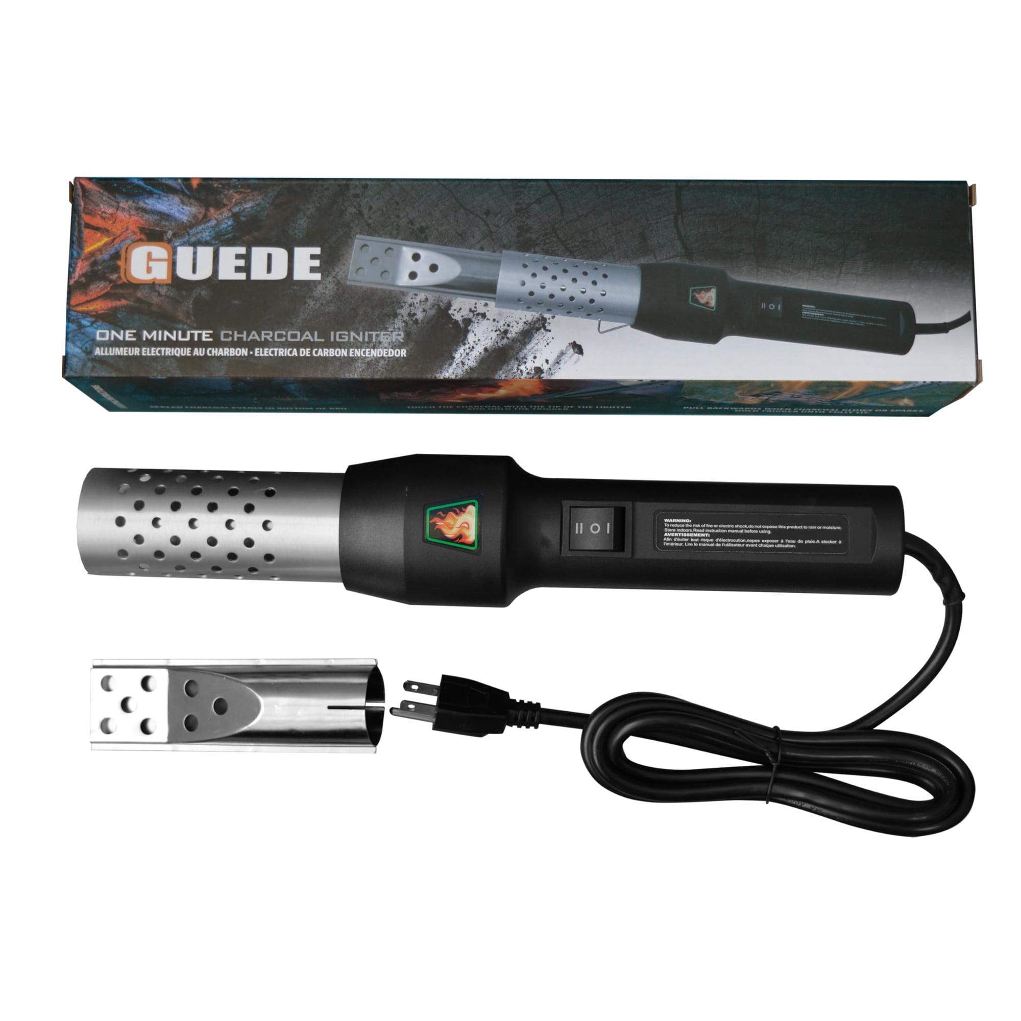 Encendedor Eléctrico Guede One Minute Igniter Para Carbón, Parrilla Y Ahumador