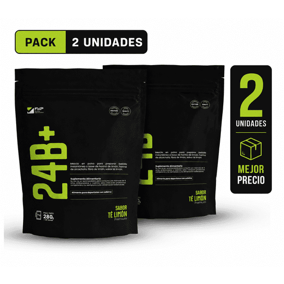 PACK 2 SUPLEMENTO EN POLVO 24BURN+ ORIGINAL CON BIOTINA SABOR A LIMÓN
