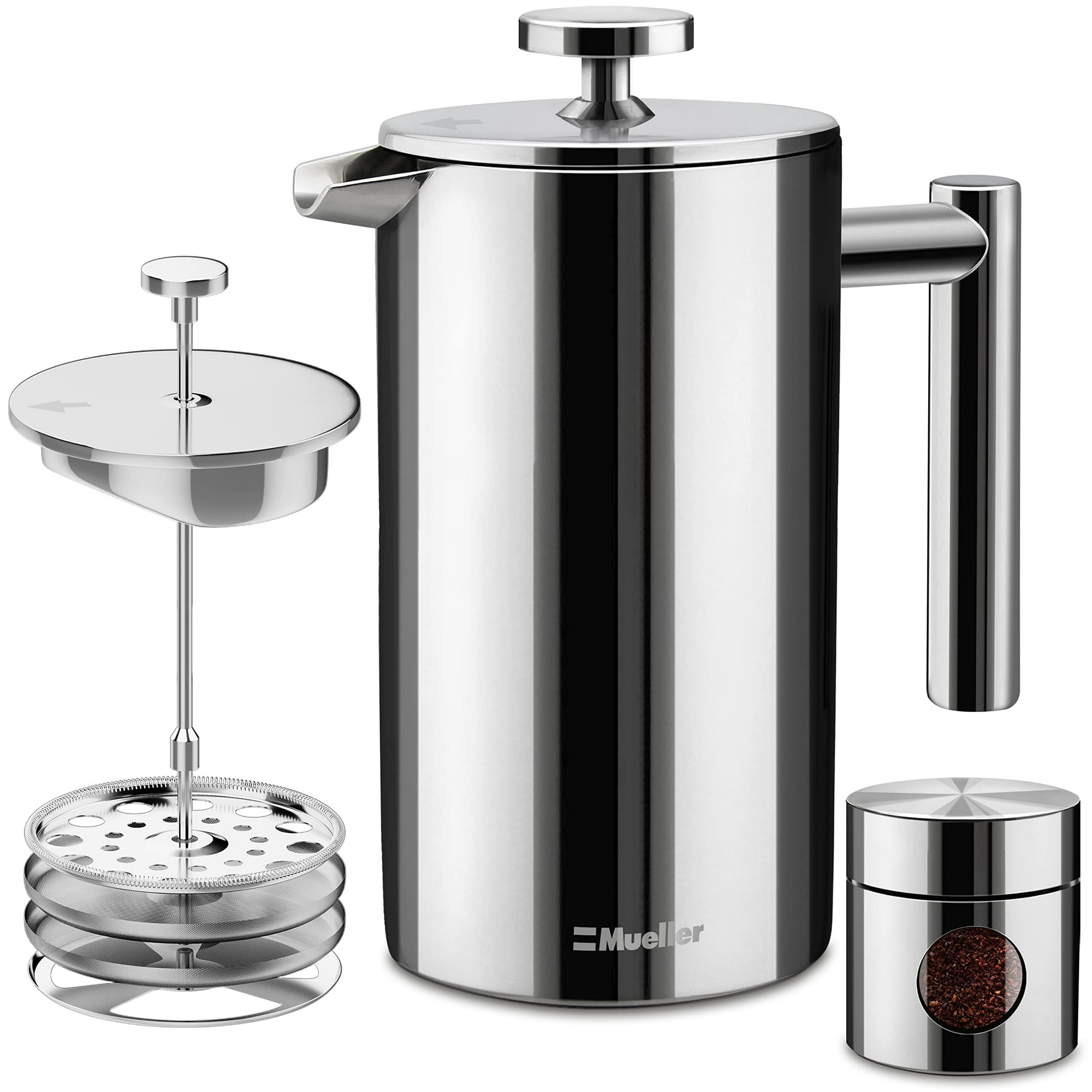 Cafetera Mueller Austria Prensa Francesa Doble Aislado 310 De Acero Inoxidable