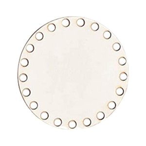 Bothyi - Parte Inferior De La Cesta De Madera Tallada En Blanco Parte Inferior Redonda Para La Fabricación De Cestas De Bolsas De Ganchillo 10Cm