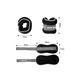 thumbnail image 3 of Pesas de tobillo tobilleras muñeca set 2 de 2 kg (total 4 kg), color negro, 3 of 3