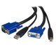thumbnail image 1 of Cable USB KVM StarTech.com SVUSB2N1_15 4.57 m Negro, 1 of 6