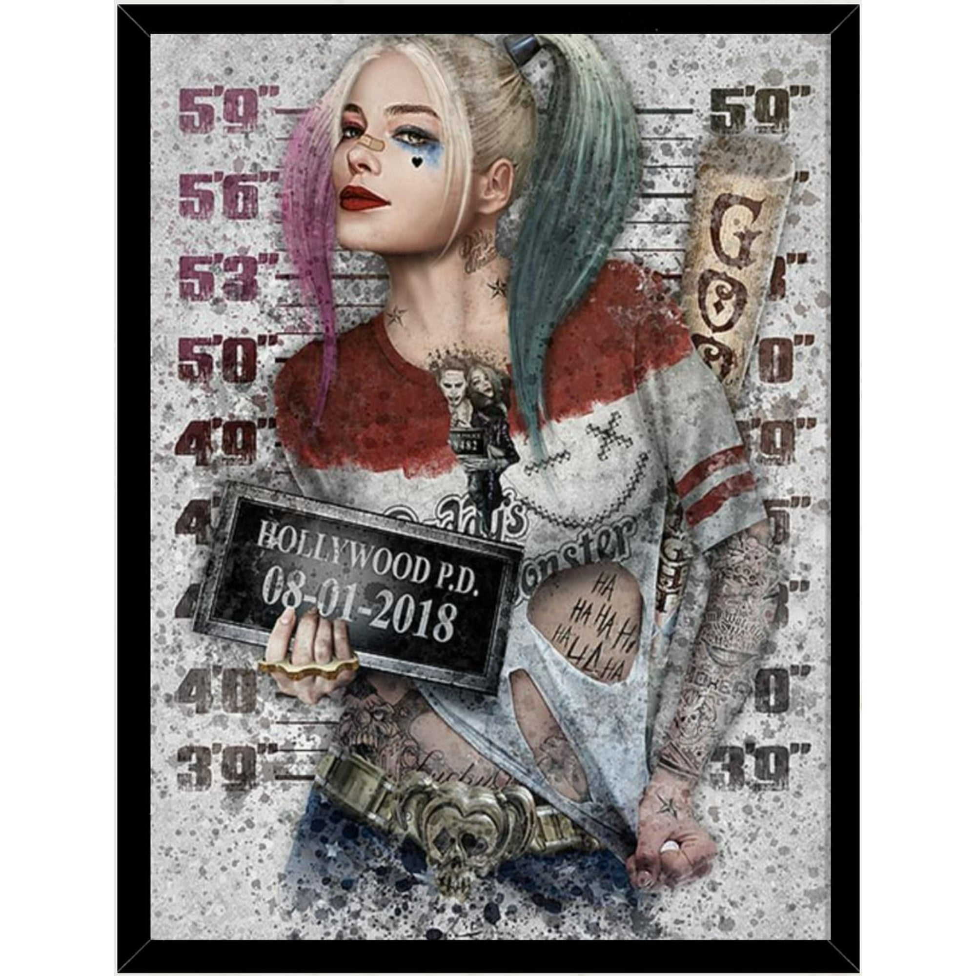 Genérico - Cuadro Decorativo Harley Quinn Medidas 30x40 Cm
