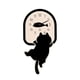thumbnail image 1 of Reloj Colgante Silencioso, Moderno, Analógico, Con Números Arábigos Negros, Reloj De Pared Con Forma De Gato, 30 Cm X 15 Cm, 1 of 3