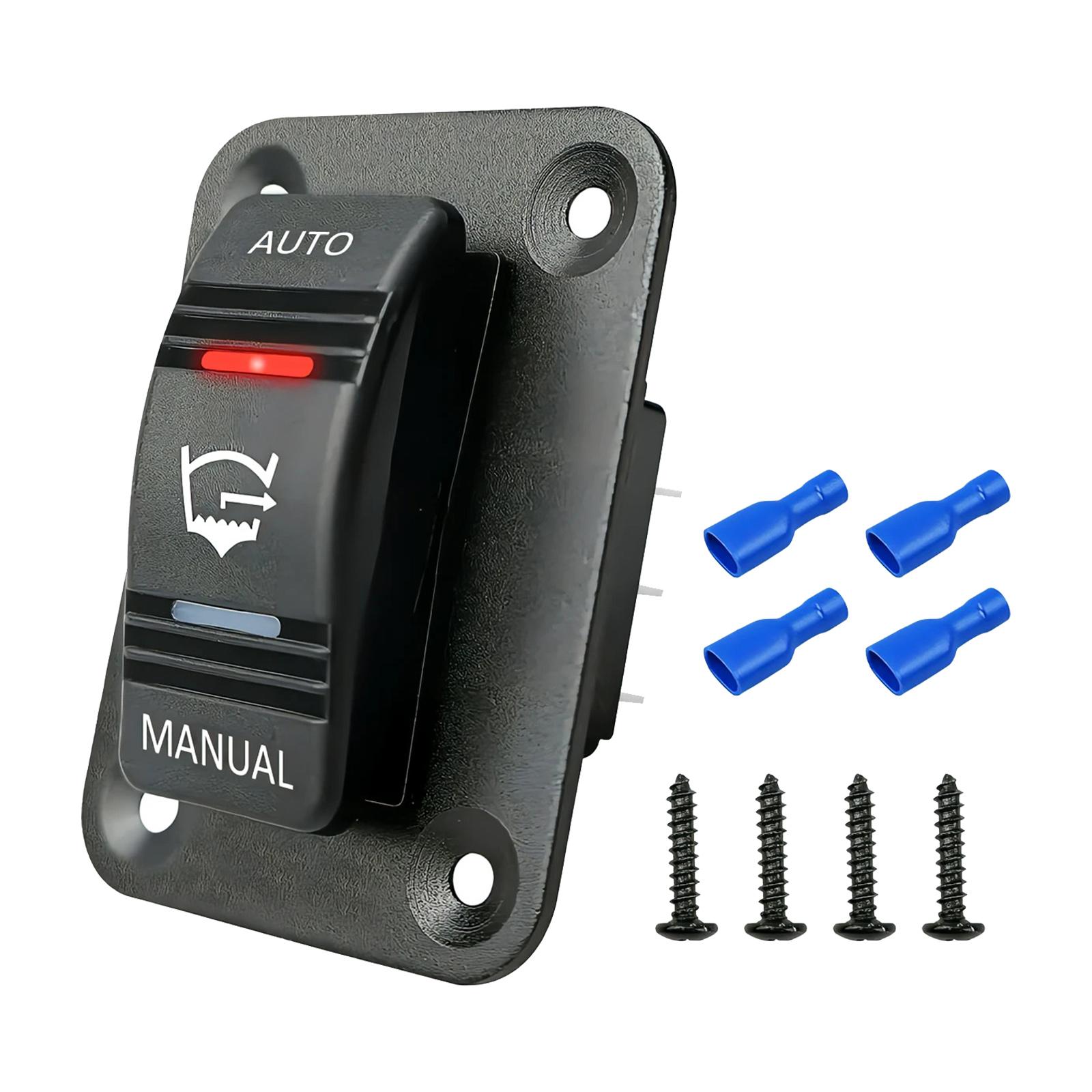 Magideal - Interruptor De Bomba De Achique Encendido Apagado 3 Vías Precableado Multipropósito 20A 4 Pines Spdt 12V 24V Ip68 Duradero Para Coche, Barco Marino,