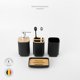 thumbnail image 4 of Set Accesorios de Baño 6pcs Bambo Simplit negro, 4 of 7