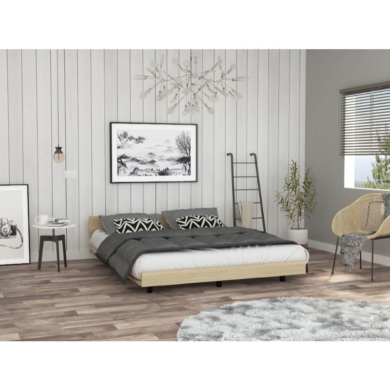 Tuhome - Base Cama Kaia 2 Plaza Café Claro Base Normal