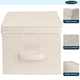 thumbnail image 4 of Pack 2 Cajas Organizadoras Carry All Plegables De Tela Beige L, 4 of 5