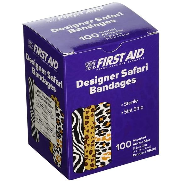 Vendajes FirstAidGlobal Safari 100 Stat-Strips 1,9 x 7,6 cm