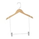 thumbnail image 1 of Perchas De Madera Para Trajes, Perchas Para Pantalones, Gancho Giratorio Resistente Y Duradero Con Clips Para Ropa De Hombre, 1 of 5