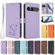 thumbnail image 3 of Sony Xperia 10 VII Funda Billetera con Estampado de Gato, Lila Claro, 3 of 6