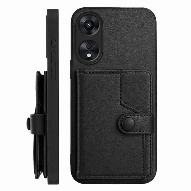 FOXDOCK Funda para OPPO A79 5G con Bloqueo RFID - Diseño Elegante con Cierre de Botón