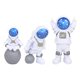 thumbnail image 2 of 3x Figura De Astronauta Estatua Estatuilla Decoración De Pasteles Adornos Regalos Azul, 2 of 5