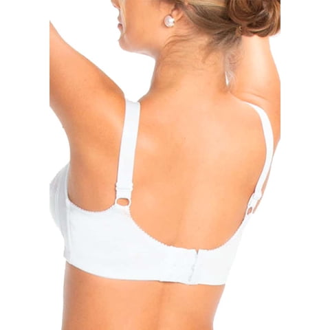 Intime - Sostén Copa B De Algodón Y Encaje Blanco